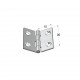 NICKEL PLATED BRASS FLAT HINGE 30x30 ITALY